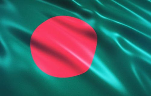 3d Render Bangladesh Flag (close-up)